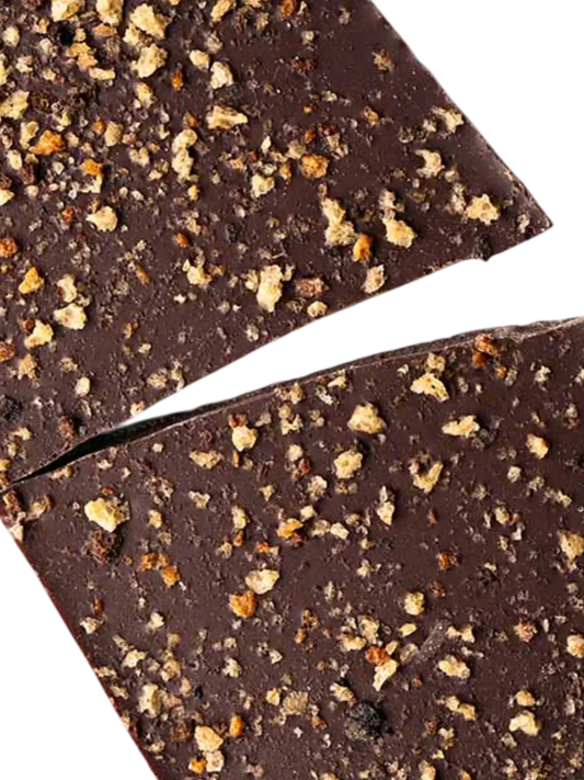 Chocolat noir et pain au levain